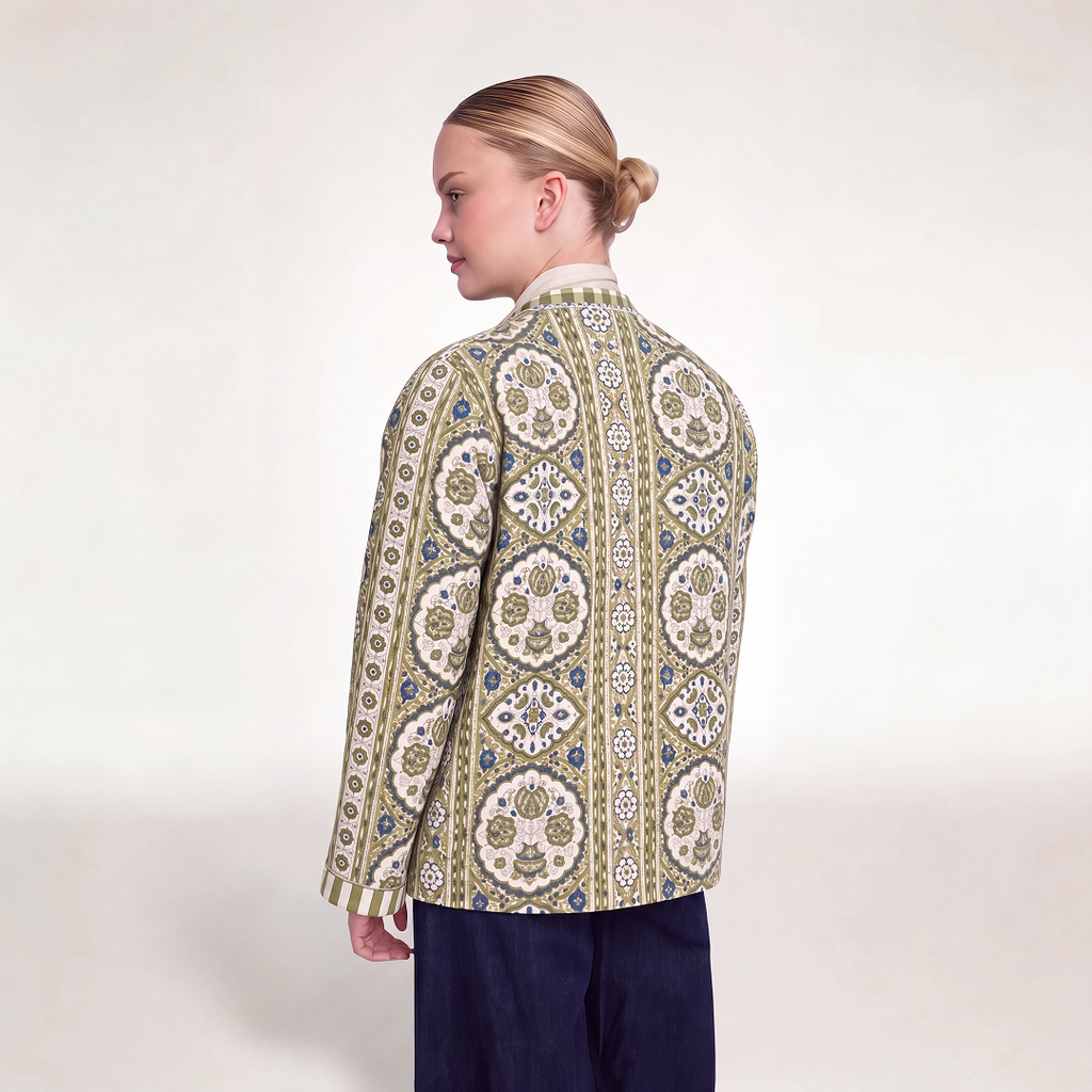 "GREEN BOWS" JACKET