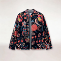 "BOHEMIAN GARDEN BLACK" VELVET JACKET