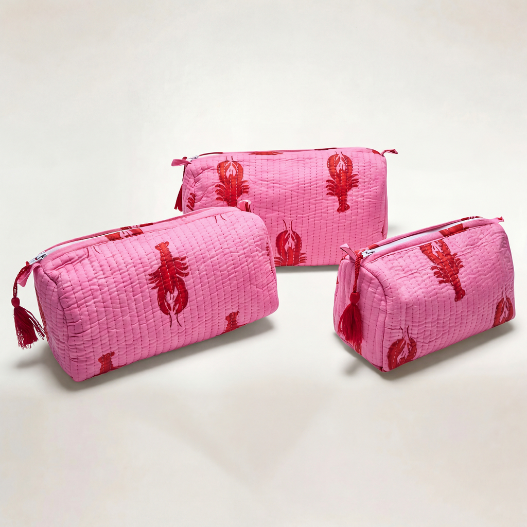 KIT DE 3 COSMETIQUERAS "THE HAMPTONS"