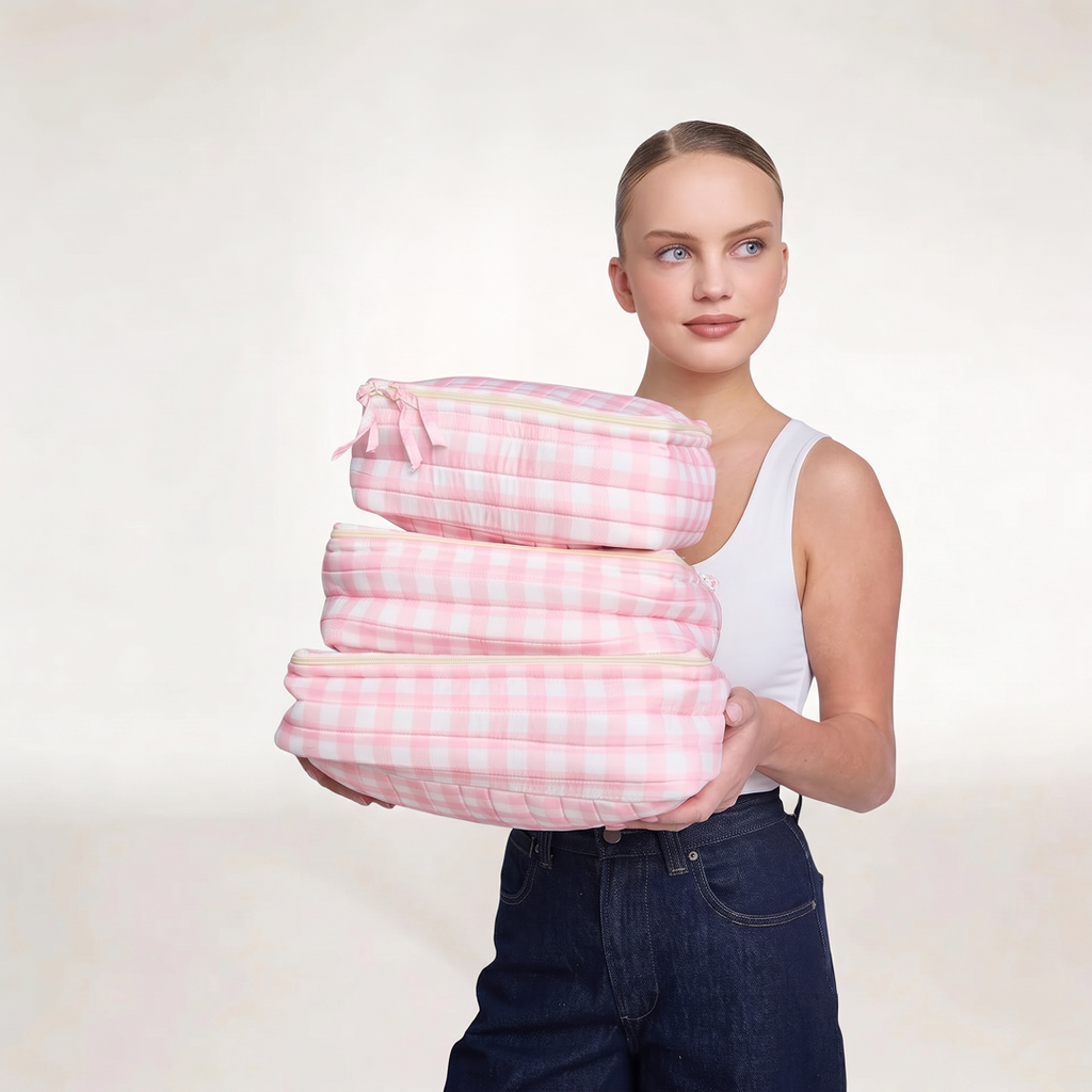 "PINK GRAHAM" PACKING CUBES