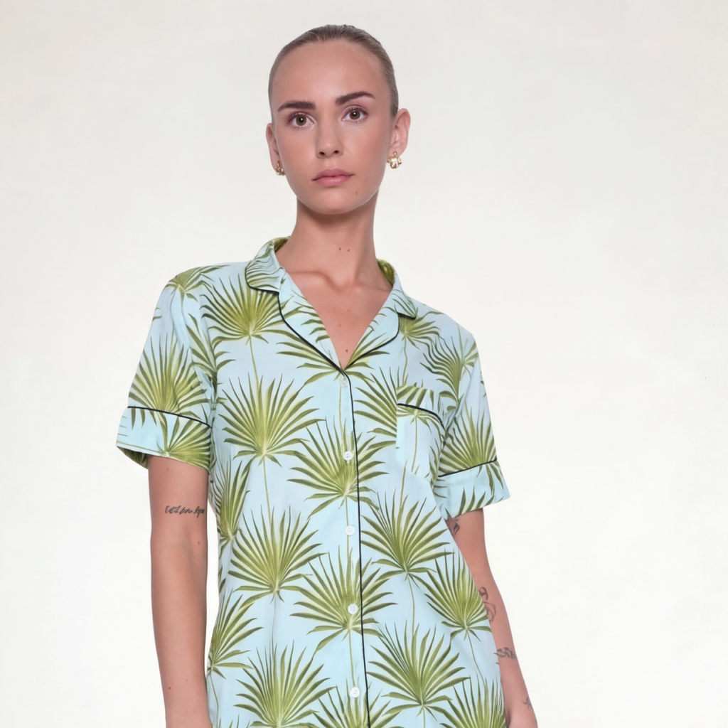 "VERDE BEACH" PAJAMA WITH SHORTS
