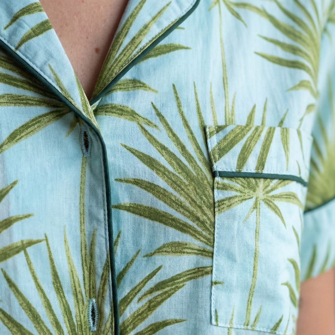 "VERDE BEACH" PAJAMA WITH SHORTS