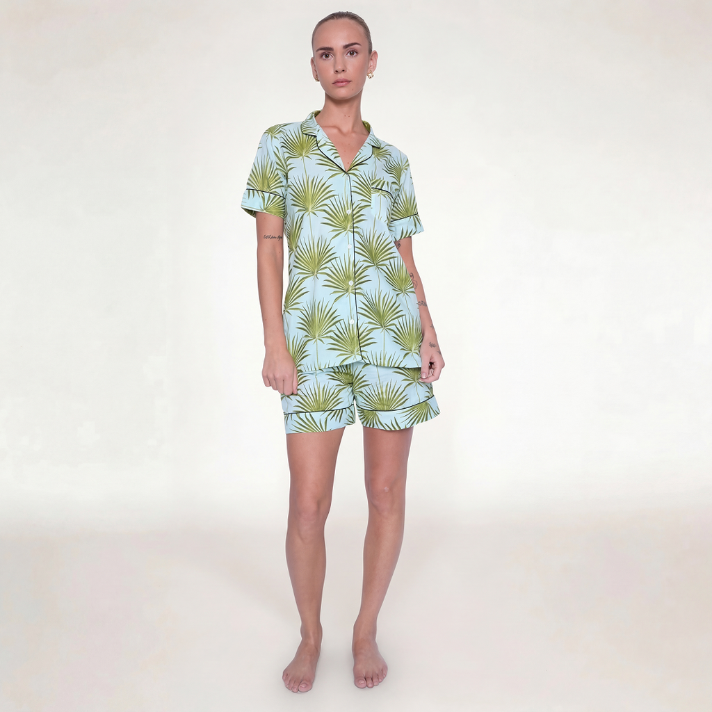 "VERDE BEACH" PAJAMA WITH SHORTS