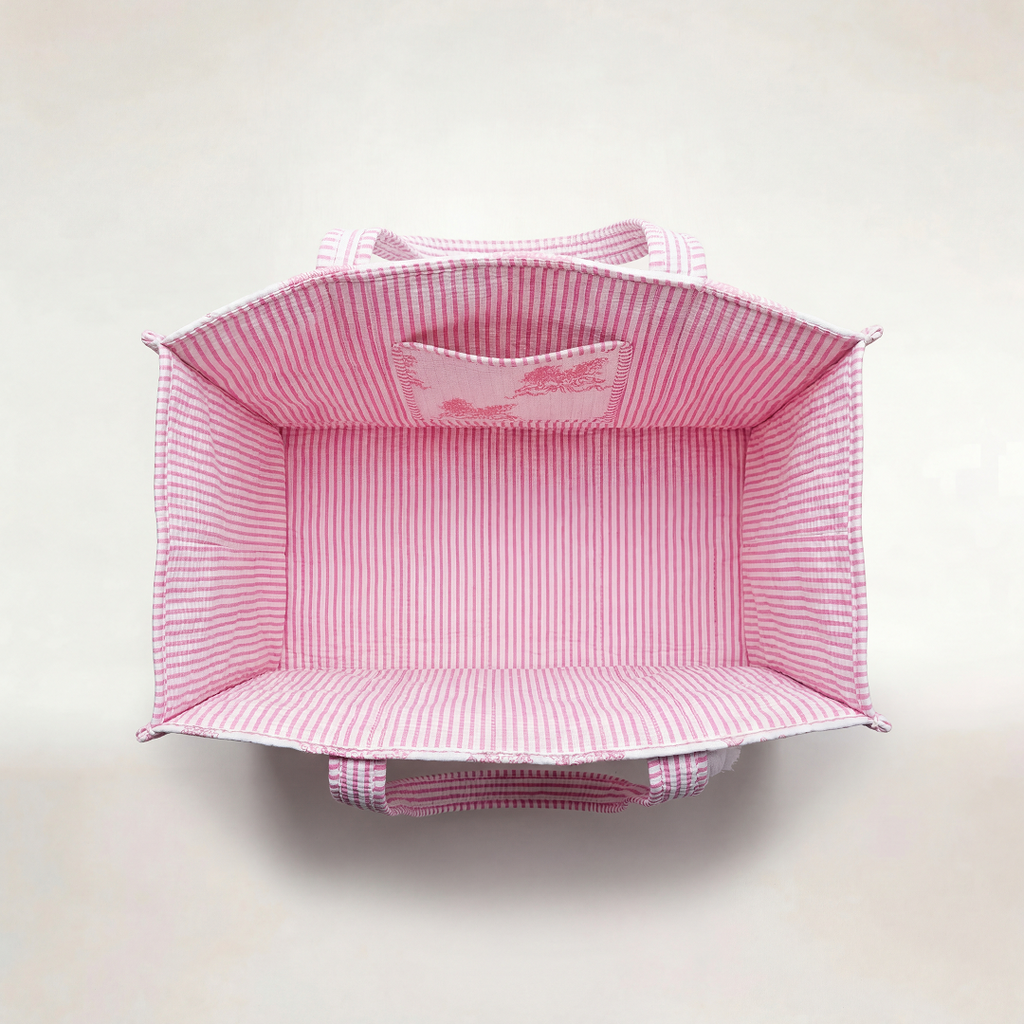 TOTE BAG "TOULOUSE ROSE"