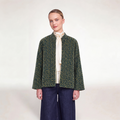 "GREEN LEOPARD" VELVET JACKET